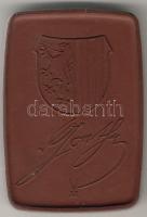 DDR Barna porcelánérem "J.W. Goethe" T:2