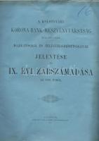 1910 A Kolozsvári Korona Bank Rt. jeletése; Ajtai K. Albert nyomdája