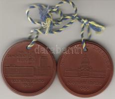 DDR 1965. 2klf "800 éves Lipcse" barna porcelánérem T:2