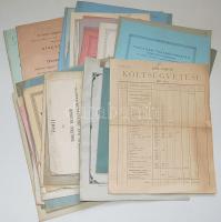 cca 1898-1920 37 klf érdekes nyomtatvány