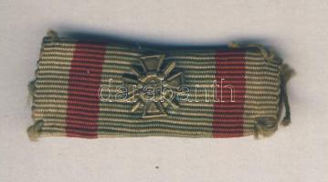 II.V.H. "Tűzkereszt szalagsáv miniatűrrel" T:2- Hungary 2nd World War Fire Cross thin ribbon with miniature C:VF