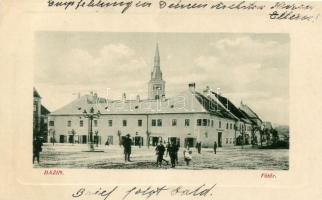 Bazin main square with the shop of David Fischer