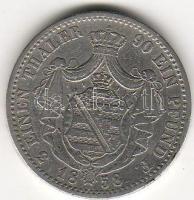 Német államok/ Sachsen 1858. 1/3Th ezüst T:3/4