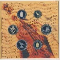 2009. 5Ft-200Ft "Haydn" 6klf darabból álló forgalmi érme sor + "Joseph Haydn" Ag...