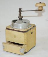 Régi fa kávédaráló / Vintage coffee grinder 21x11x11cm