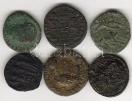 Róma 6 db kisbronz T:3-4