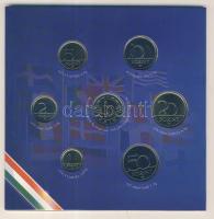 2001. 1Ft-100Ft 7klf db, szettben "Ezeréves a magyar pénzverés" T:BU + 2002. 1Ft-100Ft 8kl...