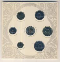 2007. 1Ft-100Ft 8klf db, dísztokos szettben, benne 50Ft "50 éves a Római Szerződés" T:BU +...