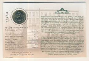 2003. 20Ft "Deák Ferenc" elsőnapi veret számozott emléklapon T:1 Csak 12000db!