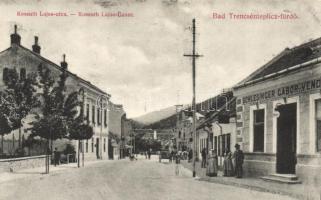 Trencsénteplic-fürdő Kossuth street, the restaurant of Gábor Schlesinger