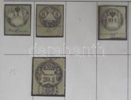 Magyar és osztrák okmánybélyegek gyűjteménye, több száz darab a kezdetektől az 1920-as évekig ritkák...