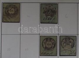 Magyar és osztrák okmánybélyegek gyűjteménye, több száz darab a kezdetektől az 1920-as évekig ritkák...