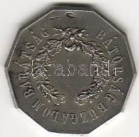 cca1900. "Magyar Testgyakorlók Köre" sportérem ezüst T:2