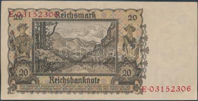 Német 3. Birodalom 1939. 20M T:II-
German Third Reich 1939. 20 Mark C:VF