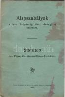 1906 Alapszabályok a pécsi helyőrségi tiszti vívóegylet számára magyar és német nyelven