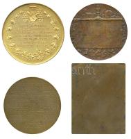 Beck Ötvös Fülöp (1873-1945) 1898-1912. 4db klf Samassa Kardinális (Eger) Br emlékérem aranyozott da...