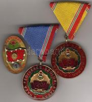 3 klf modern katonai kitüntetés "A Haza fegyveres szolgálatában" 10+20 éves, élenjáró rajparancsnok T:2