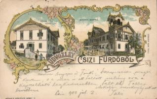 Csízfürdő Villa Mária, Villa Margit litho