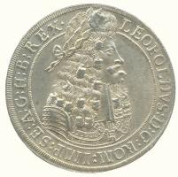 Ausztria 1701. Tallér Ag "I. Lipót" Hall (28.62g) T:2 lyt. / Austria 1701. Thaler Ag "Leopold" Hall (28.62g) C:XF plugged hole Davenport 3245.