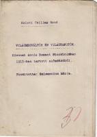 1913 Keleti Csillag Rend: Világmmegváltók és világtanítók Annie Besant Stockholmi előadásának gépelt kivonata