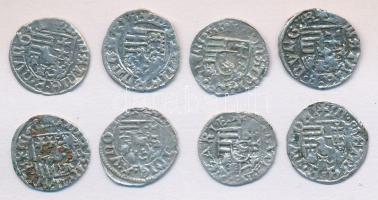 1458-1490. Denár Ag I.Mátyás (8x) T:vegyes