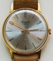 Kiválóan működő Rakéta 16 köves másodpercmutatós karóra szíjjal / Vintage watch. works well