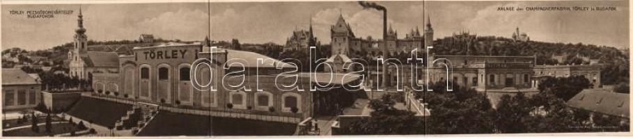 Budapest XXII. Budafok Törley pezsgőborgyár panoramacard