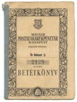 1953 Magyar Postatakarék-pénztár Kossuth címeres betétkönyve