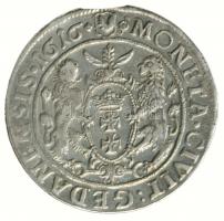 Lengyel Királyság / Danzig 1616. Ort Ag "III. Zsigmond" (6,37g/29mm) Samuel Ammon vésnök T...