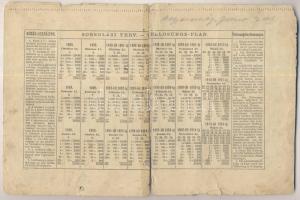 1888. "Magyarországi Jószív Egyesület" sorsjegye 2Ft-ról magyar és német nyelven (2x) T:3