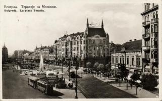 Belgrade Terazia square, tram