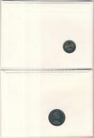 Bahama-szigetek 1985. 10c + Új-Zéland 1982. 50c "Endeavour", mindkettő bélyeges érmés borí...