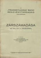1943 A Transsylvania Bank Rt. zárszámadása