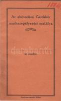 1935 Az alsóvadászi Gazdakör marhasegélyezési osztályának tagsági könyve