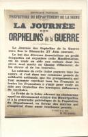 French propaganda leaflet, war orphans