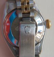 Női Rolex Datejust 18K arany és ezüst szíjas, sorszámozott automata karóra. Tartalék arany szemekkel...