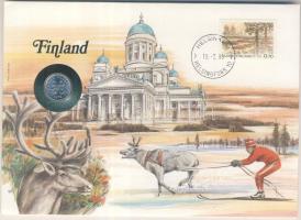 Finnország 1979. 1p bélyeges érmés borítékon, ismertetővel T:1
Finland 1979. 1 Penny in coin letter ...