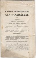 1897 A Kassai vadásztársaság alapszabályai