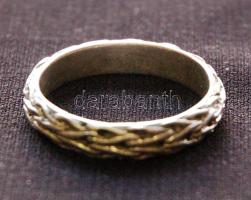 Ezüst gyűrű. Nagyméretű. /  Silver ring Size: 69. W: 5,9g