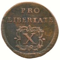 1706. X Poltura "II. Rákóczi Ferenc" (31.5mm/8.23g) T:2 /  Hungary 1706. X Poltura "Francis II Rákóczi" (31.5mm/8.23g) C:XF Huszár: 1535., Unger II.: 1133.a