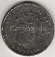 Spanyolország 1898. 5P hamisítvány összehasonlításra T:2