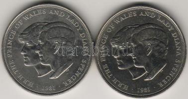 Nagy-Britannia 1981. 25p (2x) "Charles-Diana" T:2