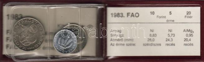 1983. "FAO III" 20f, 5Ft, 10Ft eredeti csoamgolásban T:BU