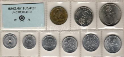 1976. Forgalmi szett 2f-10Ft 9klf db T:BU