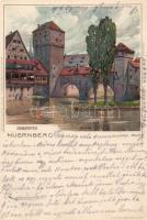 Nürnberg, Henkersteg; Veltens Künstlerpostkarte No. 108. litho s: K. Mutter (Rb)