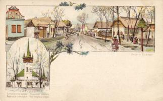 Budapest Ezredéves Országos Kiállítás, 2Kr Ga. litho s: Cserna