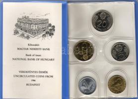 1986. Forgalmi szett 2f-20Ft 10klf db T:BU