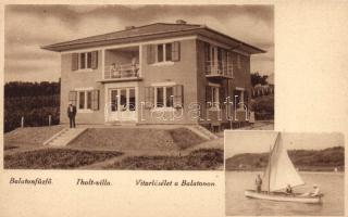 Balatonfűzfő Tholt villa, vitorláshajó