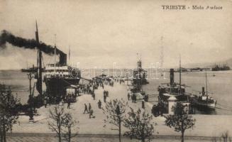 Trieste port, steamship (small tear)