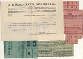 1945 Különböző Szappanjegyek, közellátási jegyek, tojásjegy, ebédjegy, húsjegyek